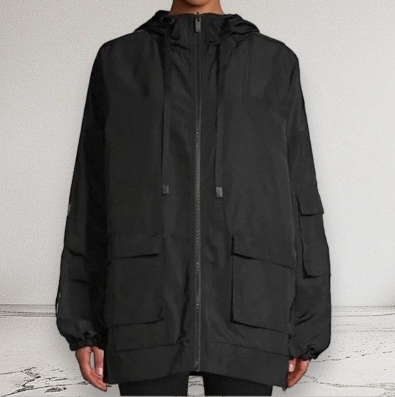 ALO YOGA Legion Reversible Hooded Jacket In Black Size XS